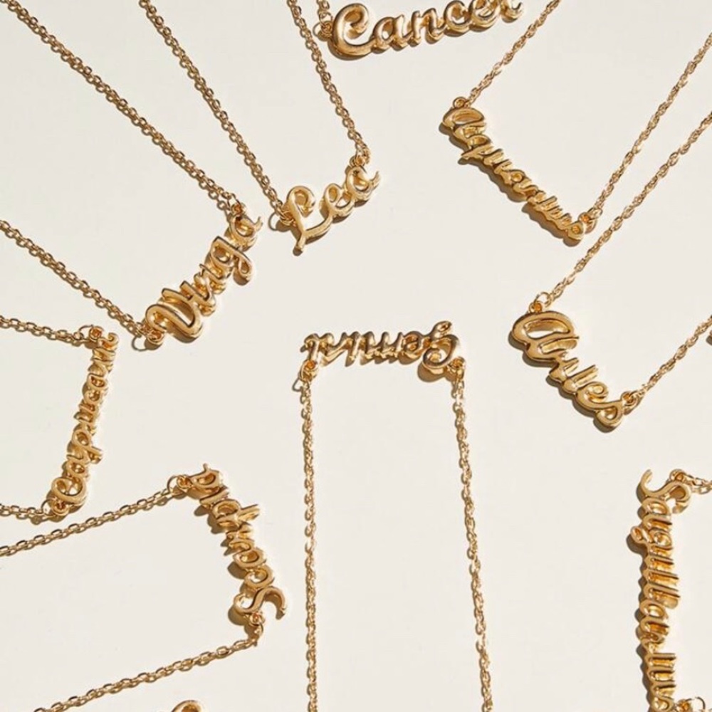 Zodiac sign necklaces